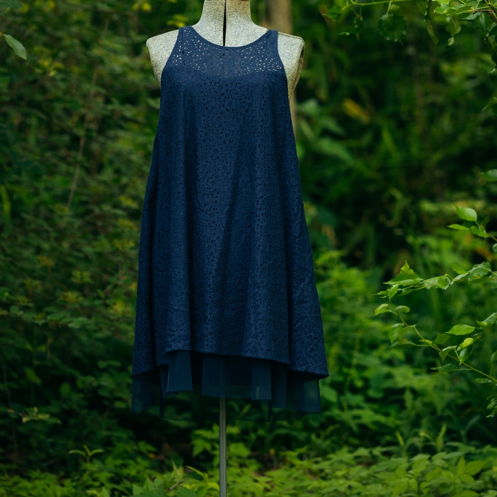 Trapeze sleeveless dress